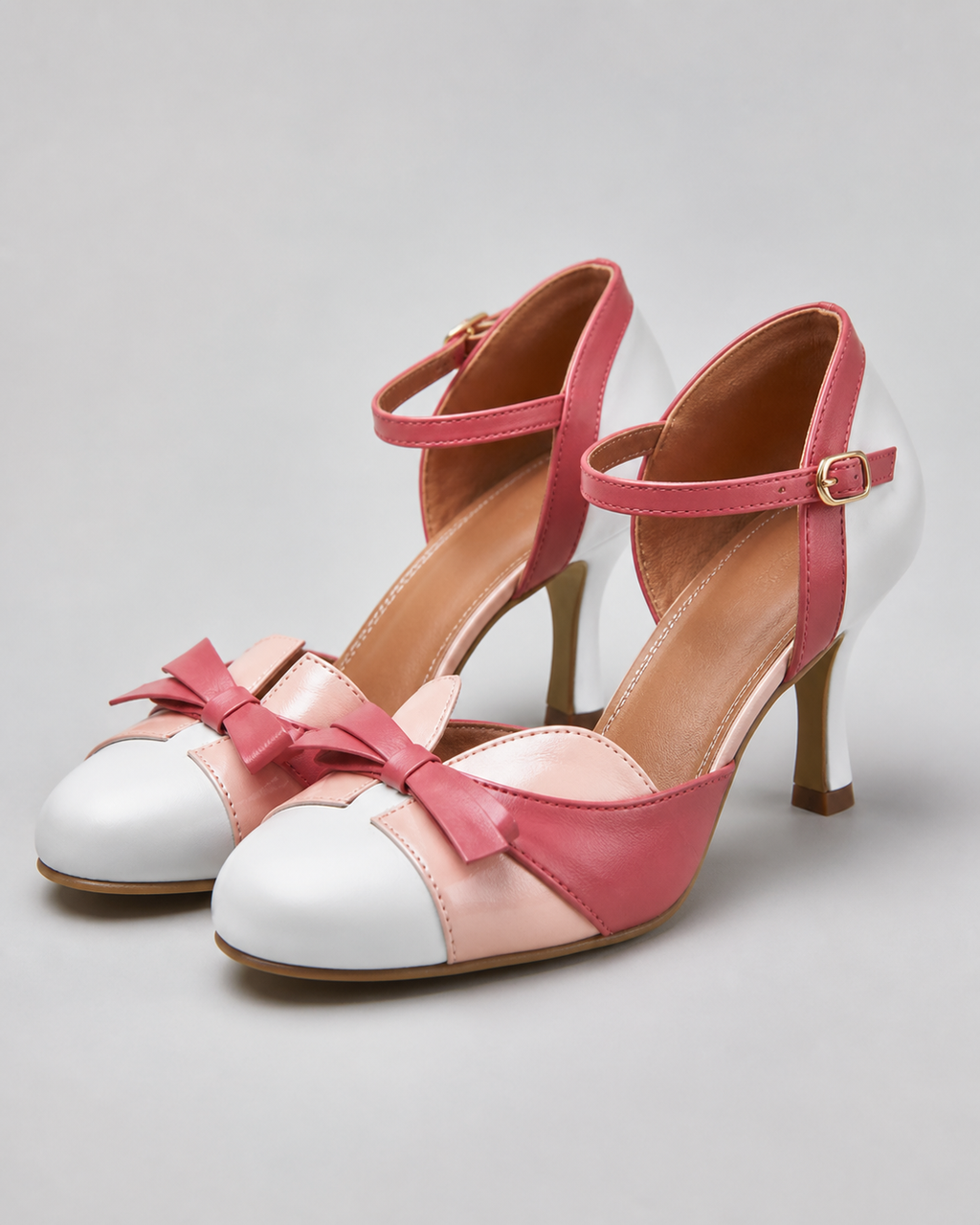 Donna Bow Heeled Sandals | Women's Stiletto Summer Sandals — White — hero