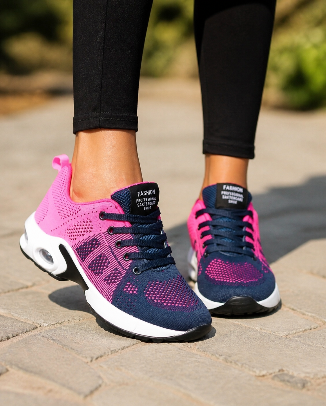Acacia Air-Cushion Walking Sneakers | Women's Lightweight Trainers — Light Purple — onfoot