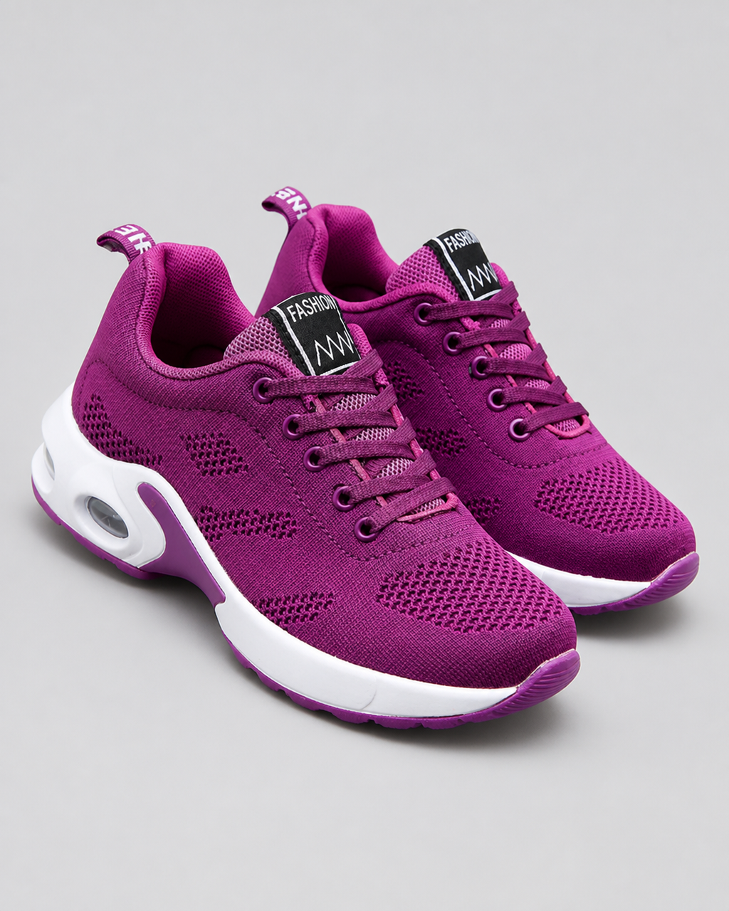 Acacia Air-Cushion Walking Sneakers | Women's Lightweight Trainers — Purple — hero