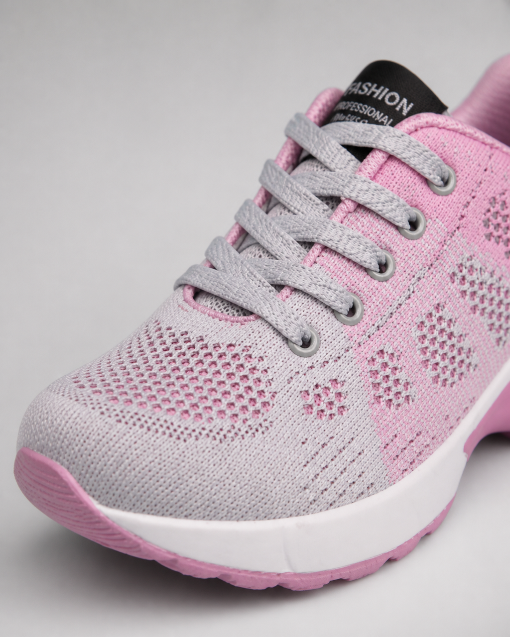 Acacia Air-Cushion Walking Sneakers | Women's Lightweight Trainers — Light Pink — macro