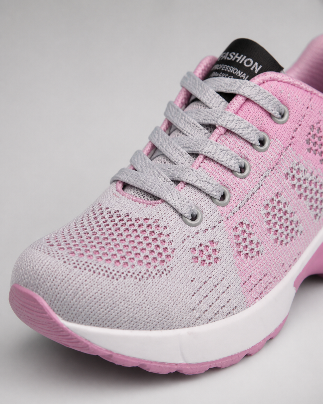 Acacia Air-Cushion Walking Sneakers | Women's Lightweight Trainers — Light Pink — macro