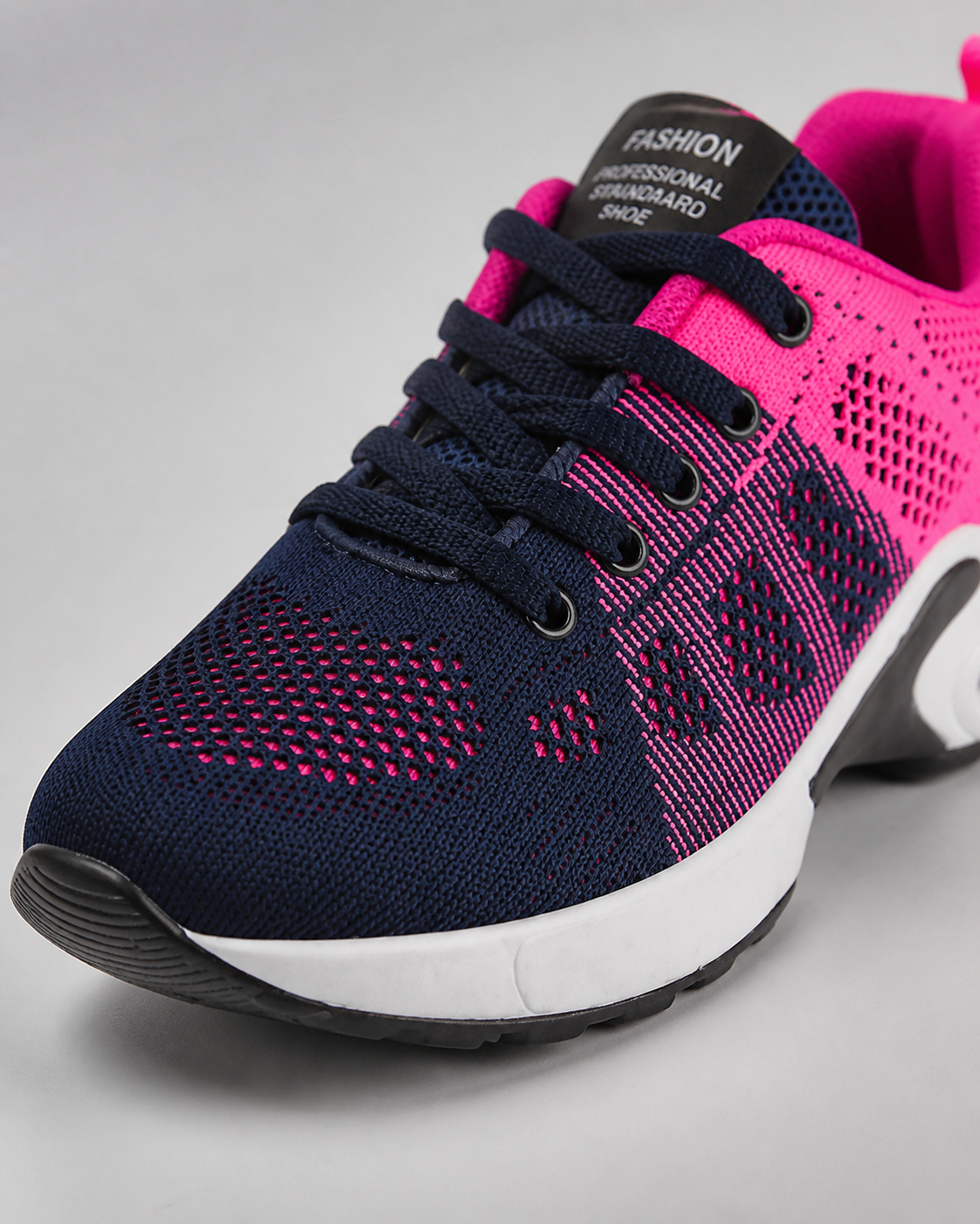 Acacia Air-Cushion Walking Sneakers | Women's Lightweight Trainers — Pink — macro