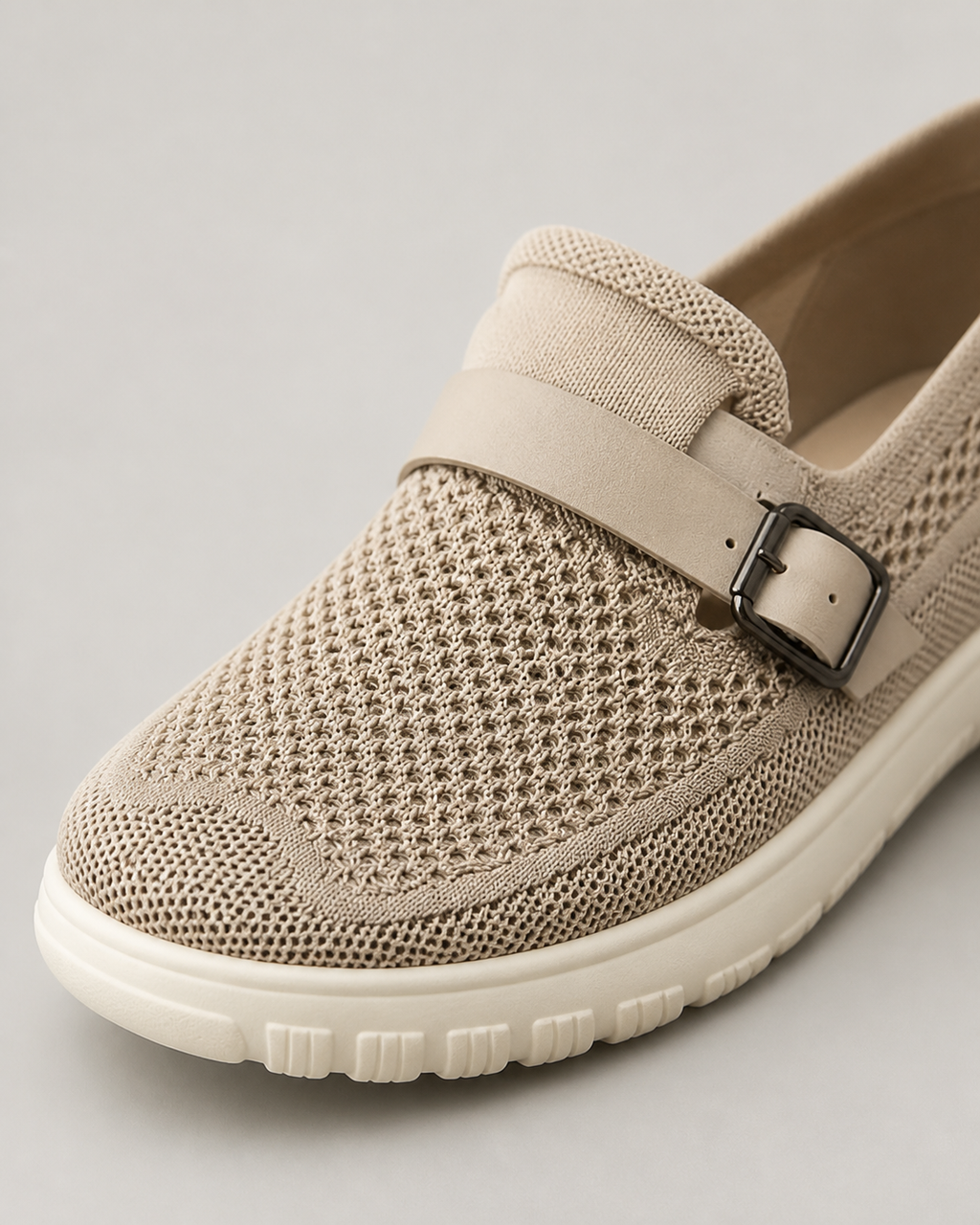 Celestria Mesh Walking Sandals | Women's Sport Comfort Sandals — Beige — macro