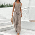 Aria Sleeveless Jumpsuit | Women's Wide-Leg V-Neck One-Piece