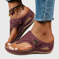 Xaria Beaded Wedge Sandals | Women's Toe-Post Platform Sandals